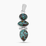 Tibetan Turquoise Silver Pendants
