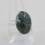 Seraphinite Ring Handmade 925 Sterling Silver Jewelry