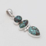 Tibetan Turquoise Silver Pendants