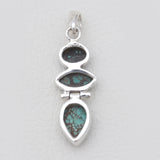 Tibetan Turquoise Silver Pendants