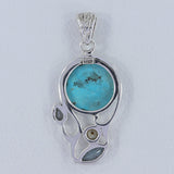 Arizona Turquoise 925 Sterling Silver Pendant