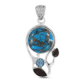 925 Sterling Silver Arizona Turquoise Pendant