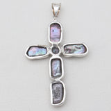 Fresh Water Pearl Cross Silver Pendants