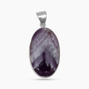 Amethyst Lace Silver Pendants