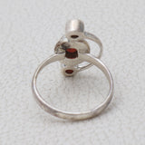 Garnet Sterling Silver Rings