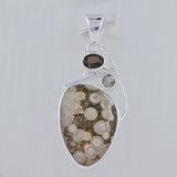 925 Sterling Silver Blue Opal Pendant