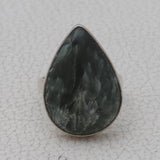 925 Sterling Silver Seraphinite Ring