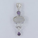 Rainbow Moonstone Pendent