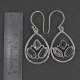 Herkimer Diamond Handmade 925 Sterling Silver Dangle Earring