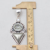 925 Sterling Silver Pyrite Druzy Pendants