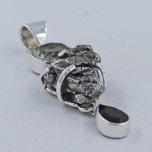 Sikhote-Alin Meteorite Silver Pendants