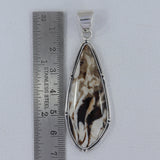 Peanut Wood Jasper 925 Sterling Silver Pendant