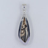 Peanut Wood Jasper 925 Sterling Silver Pendant