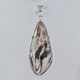 Peanut Wood Jasper 925 Sterling Silver Pendant