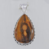 Peanut Wood Jasper 925 Sterling Silver Pendant