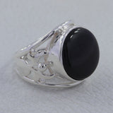 925 Starling Silver Dendritic opal Ring