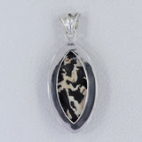 Peanut Wood Jasper 925 Sterling Silver Pendant