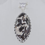 Peanut Wood Jasper 925 Sterling Silver Pendant