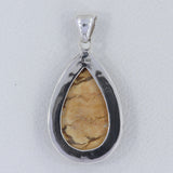 Peanut Wood Jasper Pendant 925 Sterling Silver