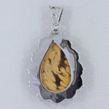 Australian Peanut Wood Jasper Silver Pendant