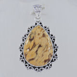 Australian Peanut Wood Jasper Silver Pendant