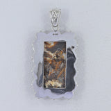 Australian Peanut Wood Jasper Silver Pendant