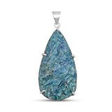 Green Kyanite Silver Pendant