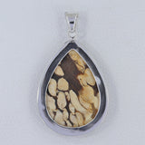 Peanut Wood Jasper 925 Sterling Silver Pendant