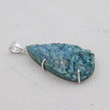 Green Kyanite Silver Pendant