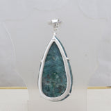 Green Kyanite Silver Pendant