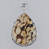 Peanut Wood Jasper 925 Sterling Silver Pendant