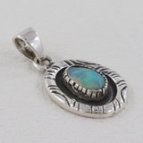 925 Sterling Silver Ethiopian Opal Pendant