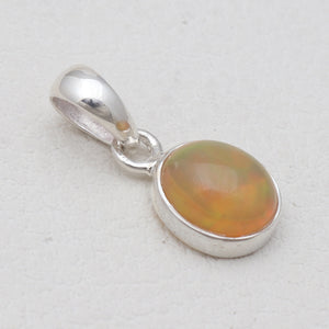 Ethiopian Opal Silver Pendants