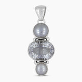 925 Sterling Silver Pearl & Crystal Pendants