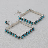 Mexican Turquoise Silver Earrings