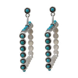 Mexican Turquoise Silver Earrings