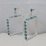 Mexican Turquoise Silver Earrings