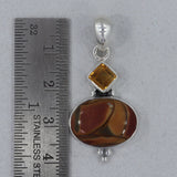 Cherry Creek Jasper Gemstone Silver Pendant