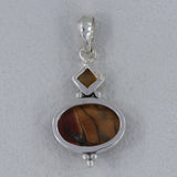 Cherry Creek Jasper Gemstone Silver Pendant