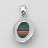 Rainbow Calsilica Silver Pendants