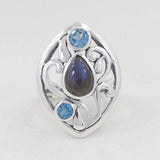 Labradorite Silver Ring