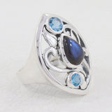 Labradorite Silver Ring