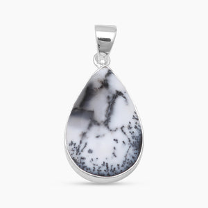 Dendritic Opal Silver Pendants