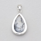 Dendritic Opal Silver Pendants