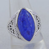 Natural Rainbow Moonstone Silver Ring