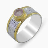 925 Sterling Silver Two Tone Black Onyx Rings