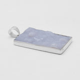 Calcite Druzy Silver Pendants