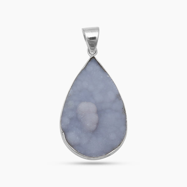 Calcite Druzy Silver Pendants