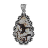 Australian Peanut Wood Jasper Silver Pendant