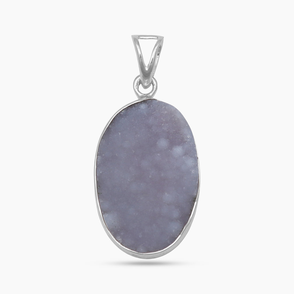 Calcite Druzy Silver Pendants